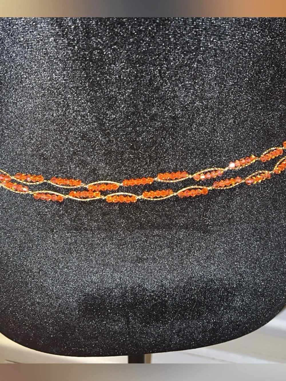 Delicate Orange Beaded Waist Chain - Women Jewelry handmade